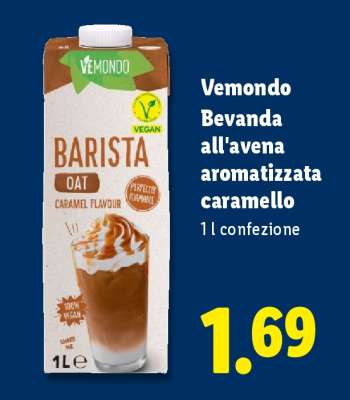 Vemondo Bevanda all'avena aromatizzata caramello