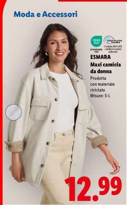 ESMARA Maxi camicia da donna