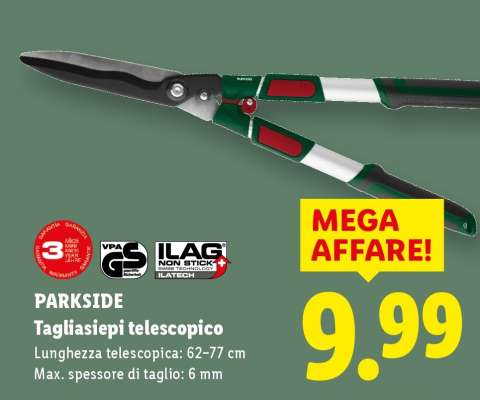 PARKSIDE Tagliasiepi telescopico