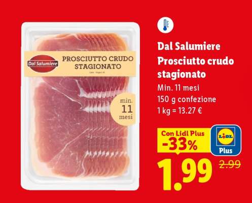 Dal Salumiere Prosciutto crudo stagionato