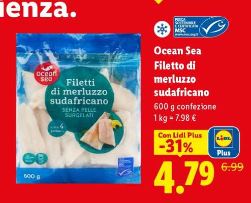 Ocean Sea Filetto di merluzzo sudafricano