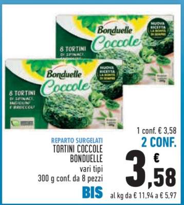 TORTINI COCCOLE BONDUELLE