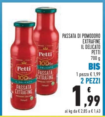 Passata di pomodoro extrafine Il Delicato Petti
