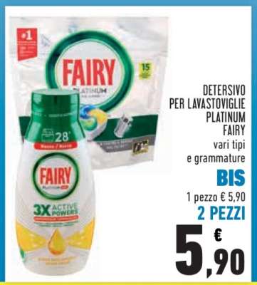 DETERSIVO PER LAVASTOVIGLIE PLATINUM FAIRY