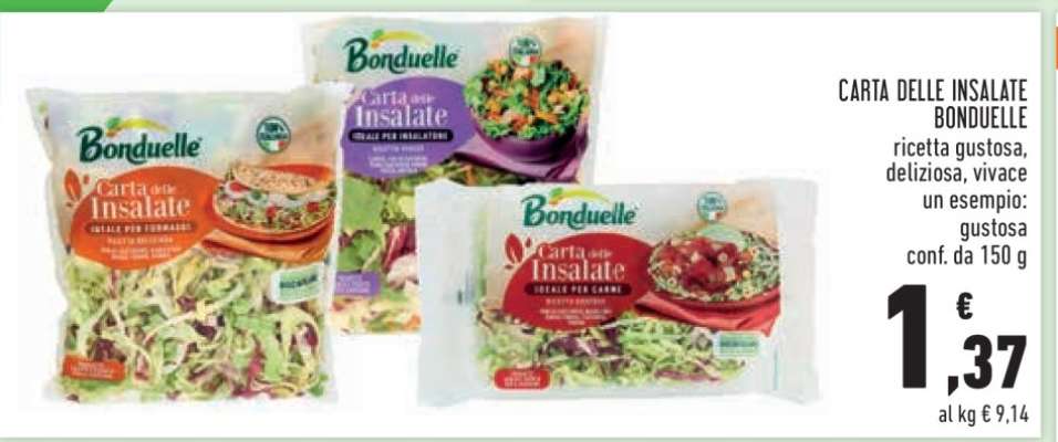 CARTA DELLE INSALATE BONDUELLE