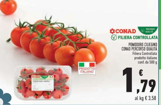 Pomodoro Ciliegino Conad Percorso Qualità