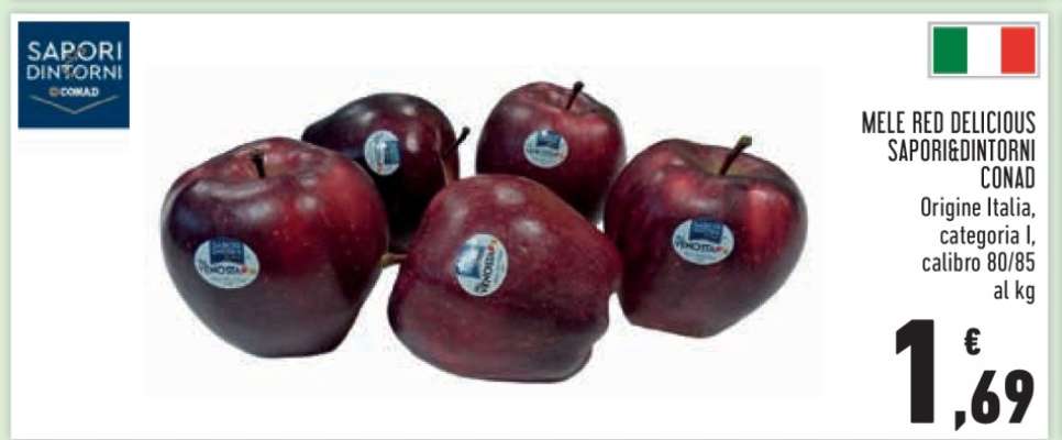Mele Red Delicious Sapori&Dintorni Conad