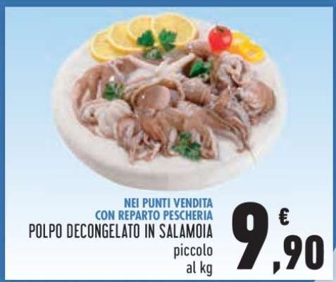 POLPO DECONGELATO IN SALAMOIA
