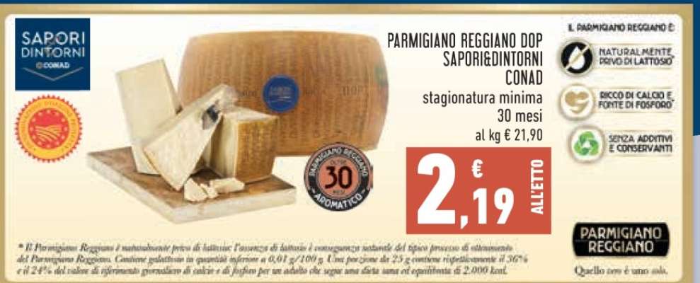 Parmigiano Reggiano DOP Sapori&Dintorni Conad