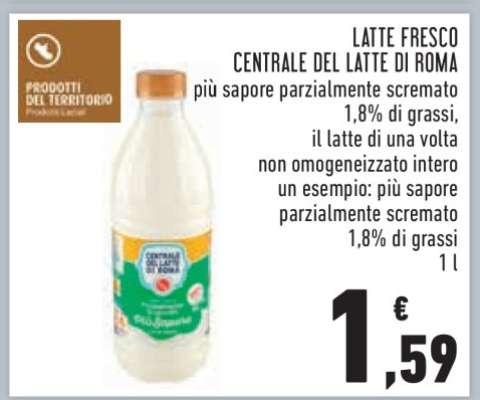 Latte Fresco Centrale del Latte di Roma