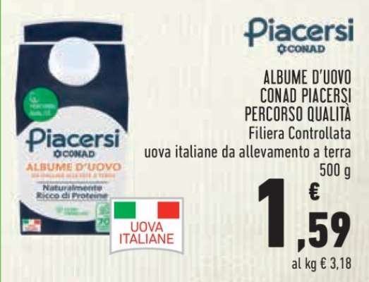 ALBUME D'UOVO CONAD PIACERSÌ
