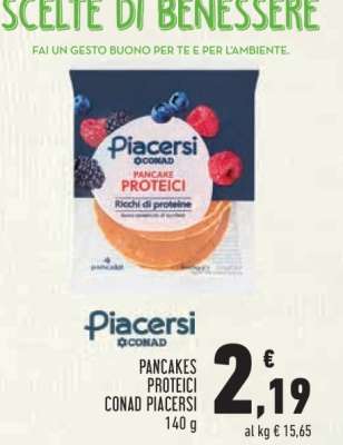 PANCAKES PROTEICI CONAD PIACERSI