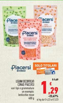 Legumi Decorticati Conad Piacersi