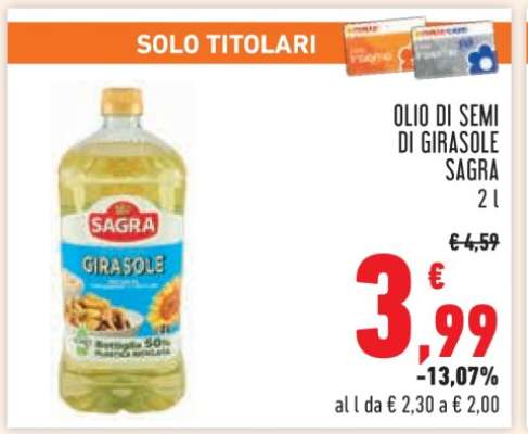 Olio di Semi di Girasole Sagra