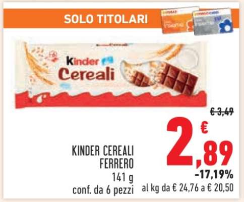 Kinder Cereali Ferrero