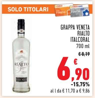 Grappa Veneta Rialto Italcoral