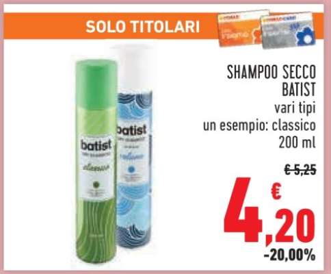 SHAMPOO SECCO BATIST