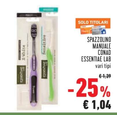 Spazzolino Manuale Conad Essentiae Lab