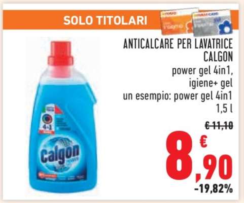 Anticalcare per lavatrice Calgon