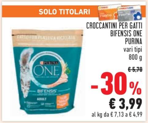CROCCANTINI PER GATTI BIFENSIS ONE PURINA