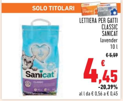 LETTIERA PER GATTI CLASSIC SANICAT