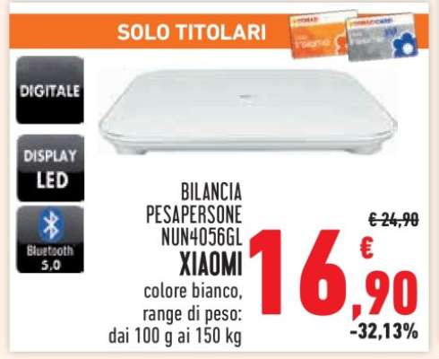 XIAOMI BILANCIA PESAPERSONE NUN4056GL