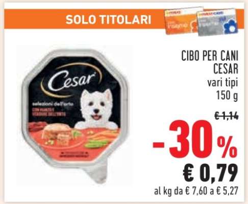CIBO PER CANI CESAR
