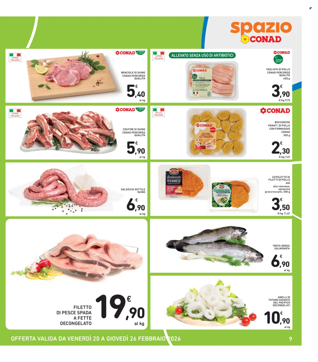 Volantino Spazio Conad - 20/2/2026 - 26/2/2026. Pagina 9