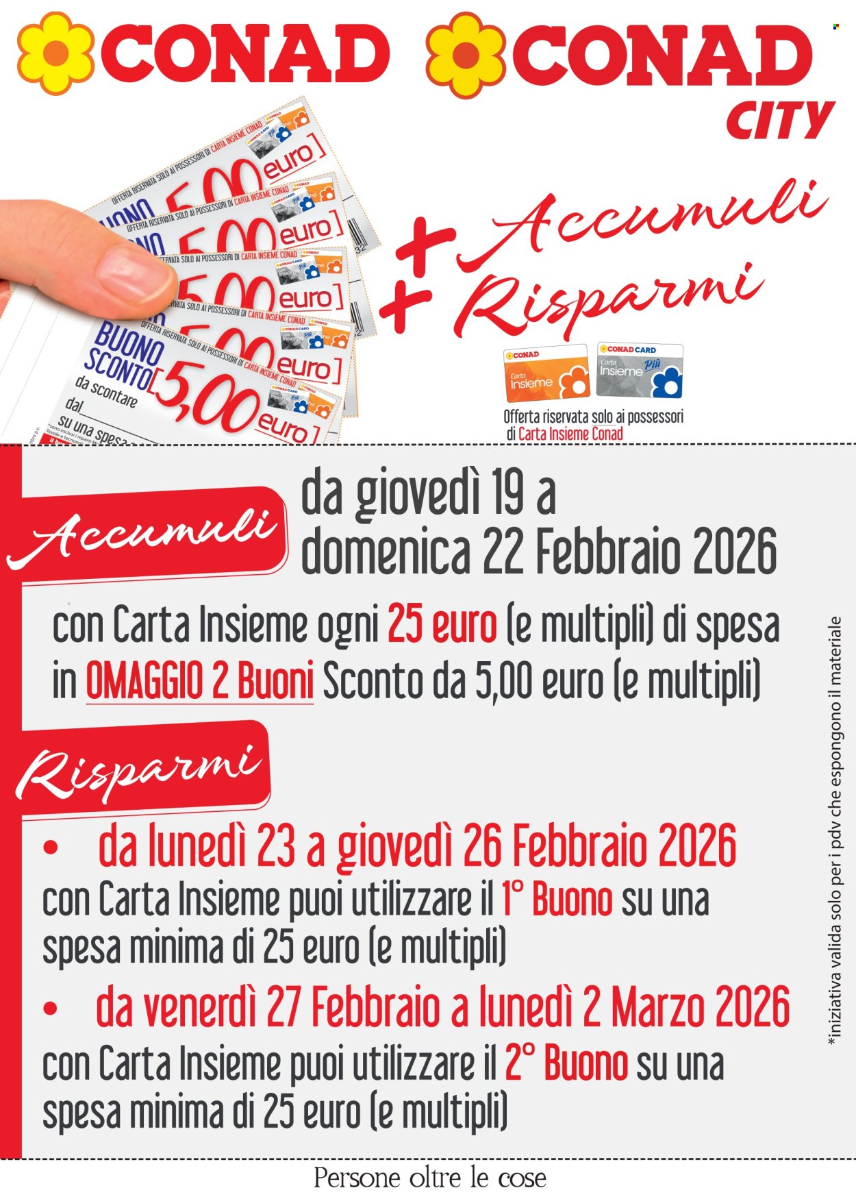 Volantino Conad - 19/2/2026 - 22/2/2026. Pagina 1