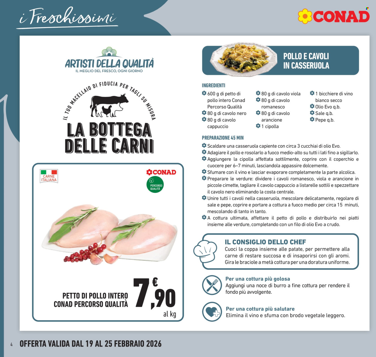 Volantino Conad - 19/2/2026 - 25/2/2026. Pagina 4