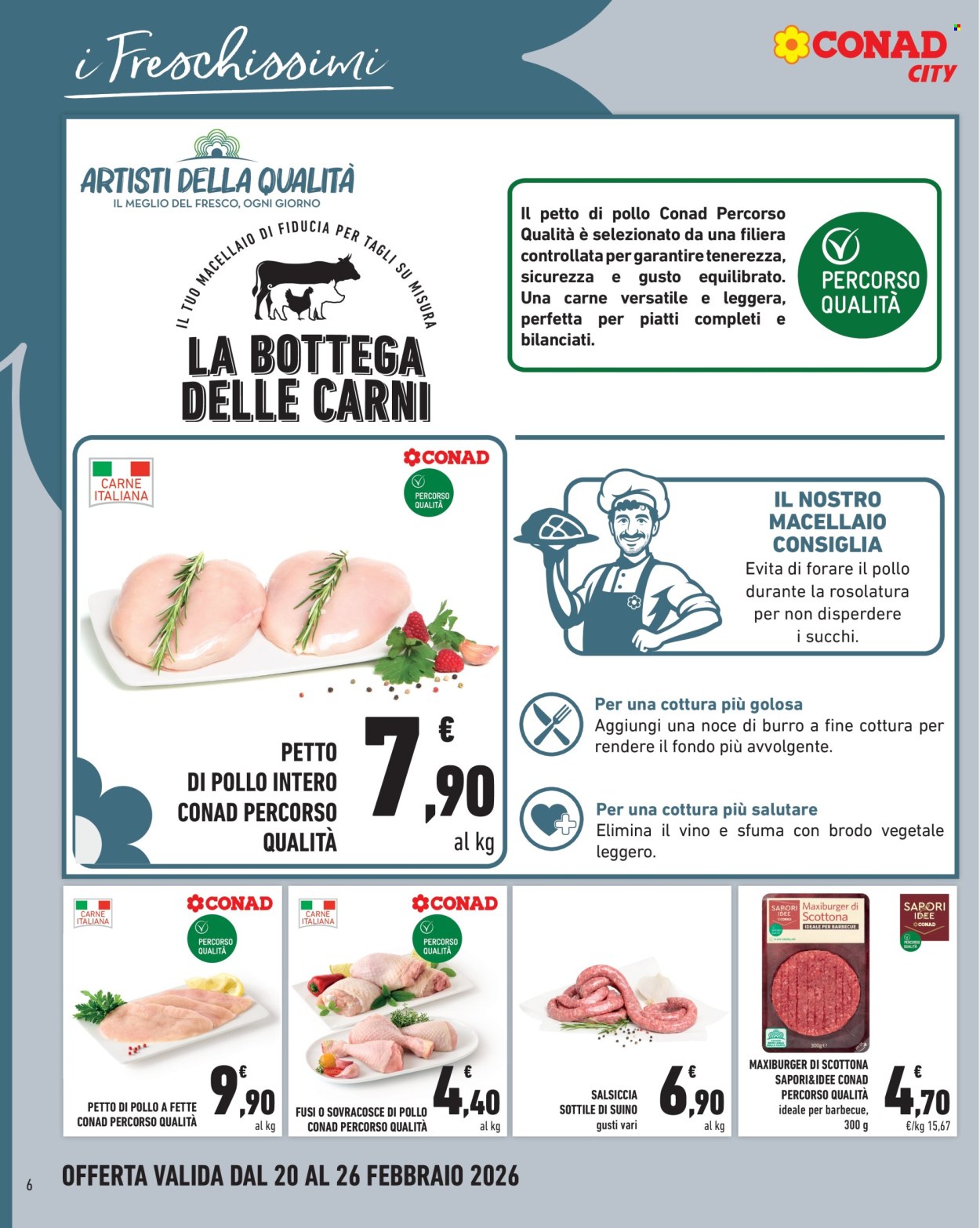 Volantino Conad City - 20/2/2026 - 26/2/2026. Pagina 6
