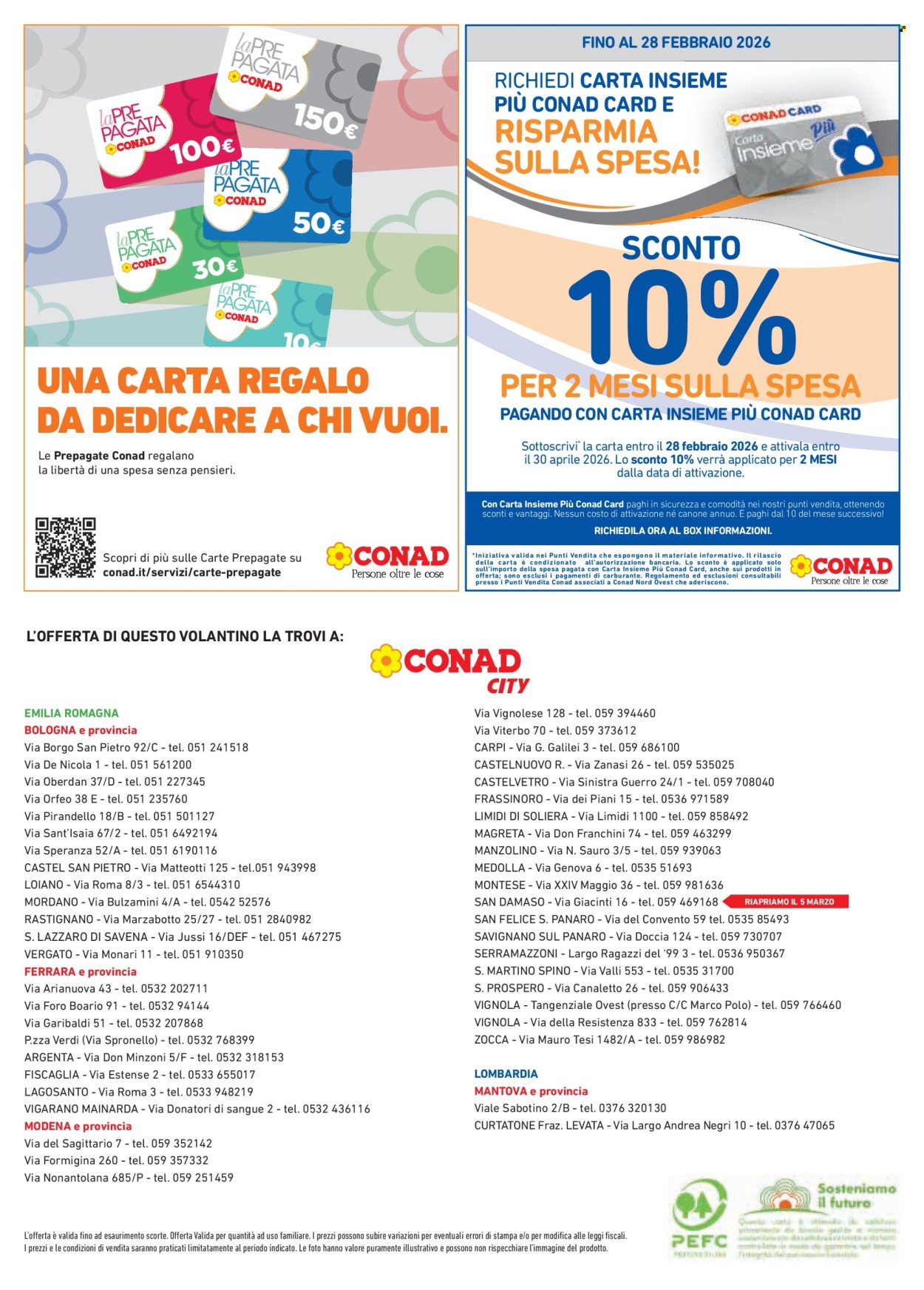 Volantino Conad - 26/2/2026 - 25/3/2026. Pagina 8