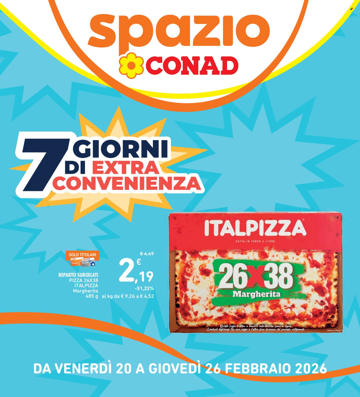 Volantino Spazio Conad - 20/2/2026 - 26/2/2026. Pagina 1