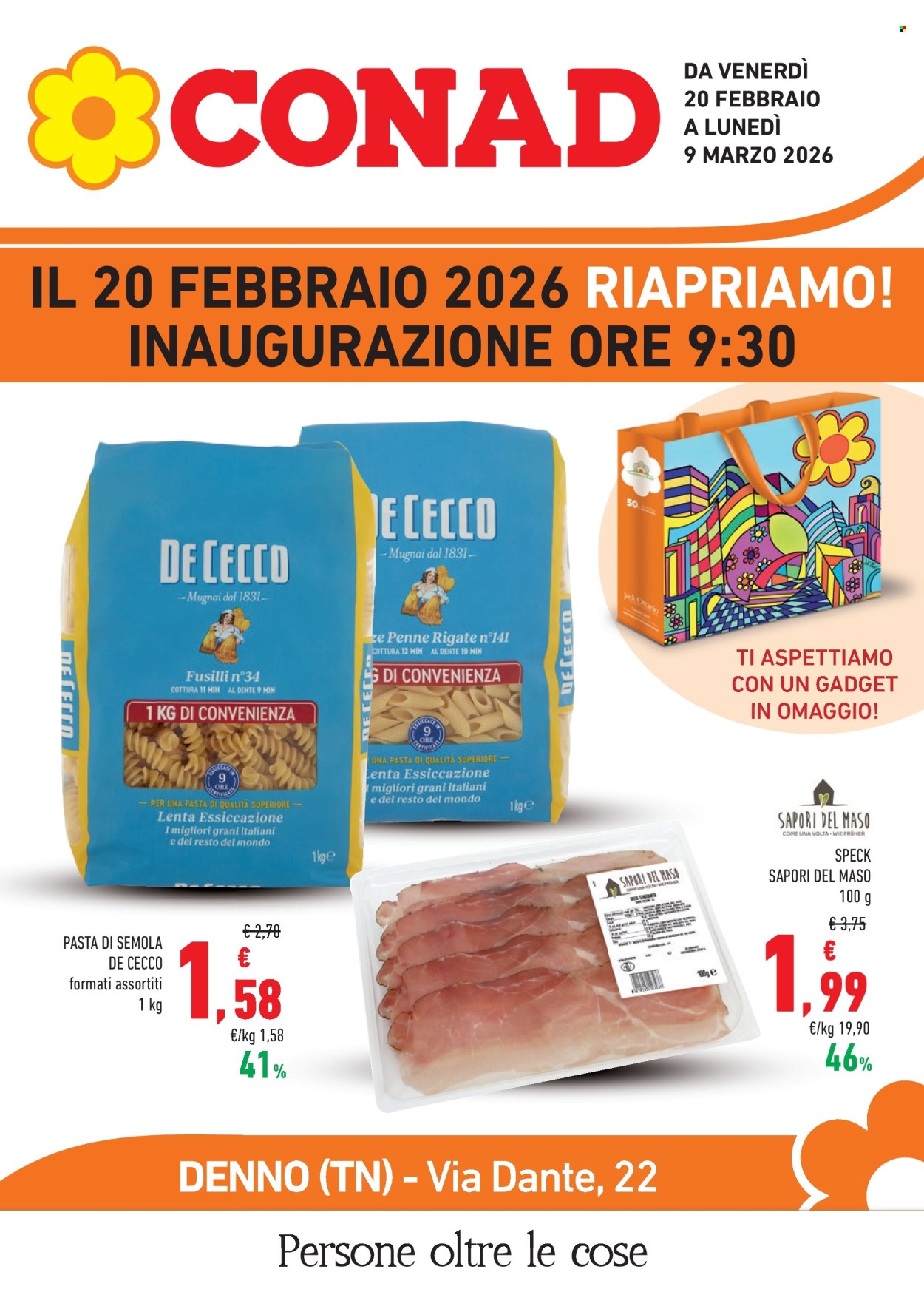 Volantino Conad - 20/2/2026 - 9/3/2026. Pagina 1