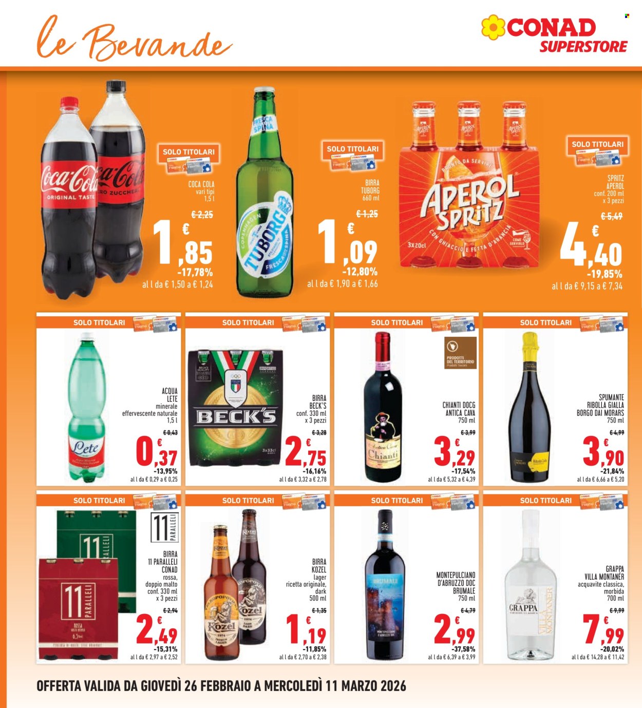 Volantino Conad - 26/2/2026 - 11/3/2026. Pagina 20
