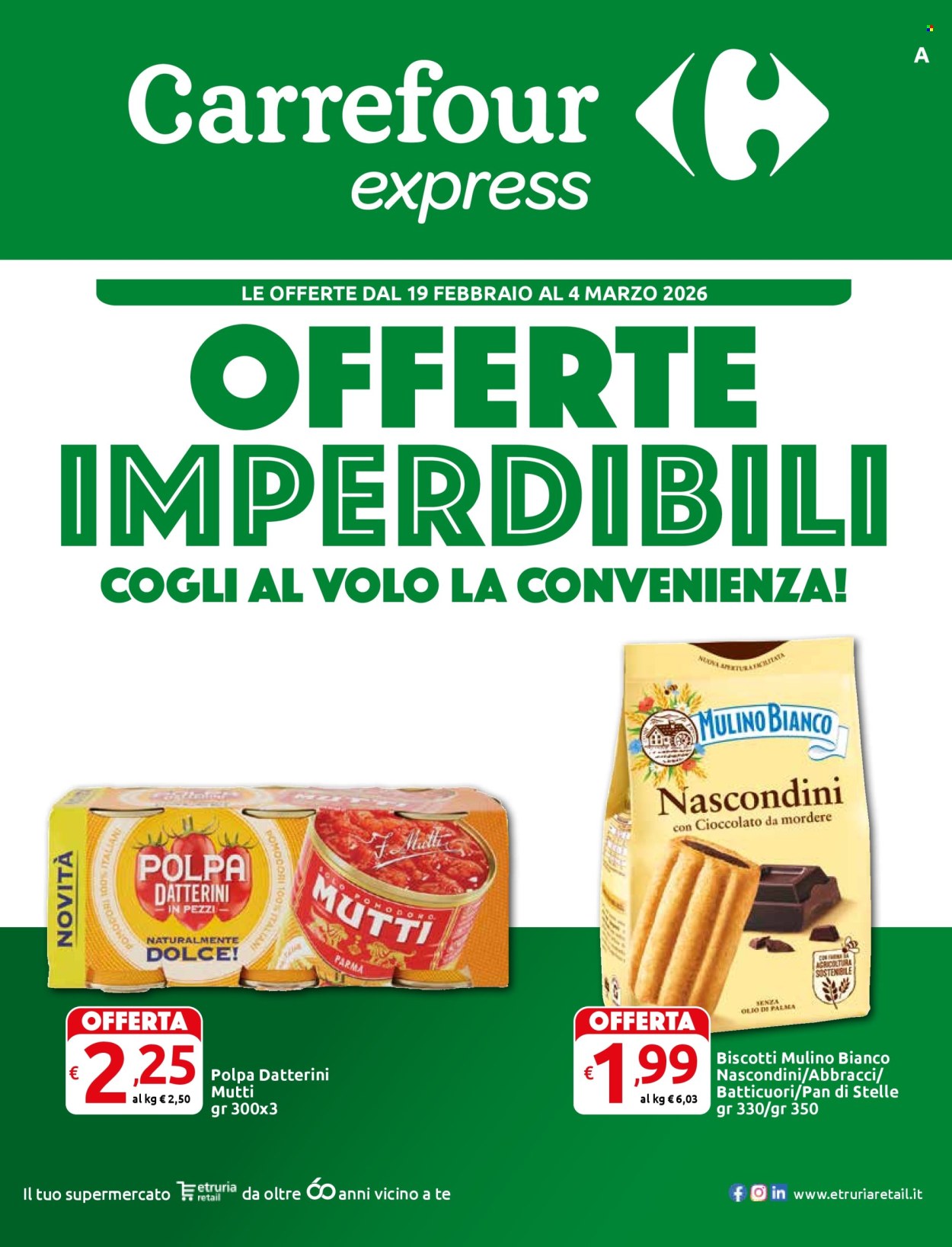 Volantino Carrefour - 19/2/2026 - 4/3/2026. Pagina 1