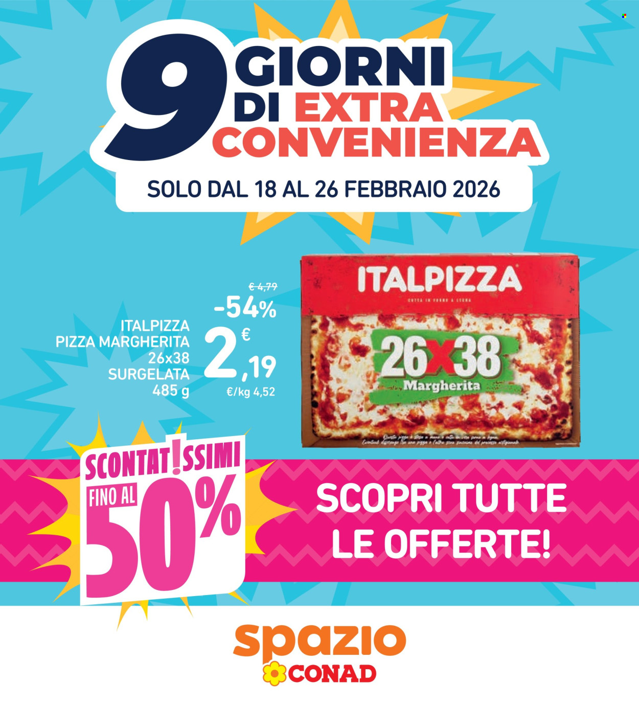 Volantino Spazio Conad - 18/2/2026 - 26/2/2026. Pagina 1