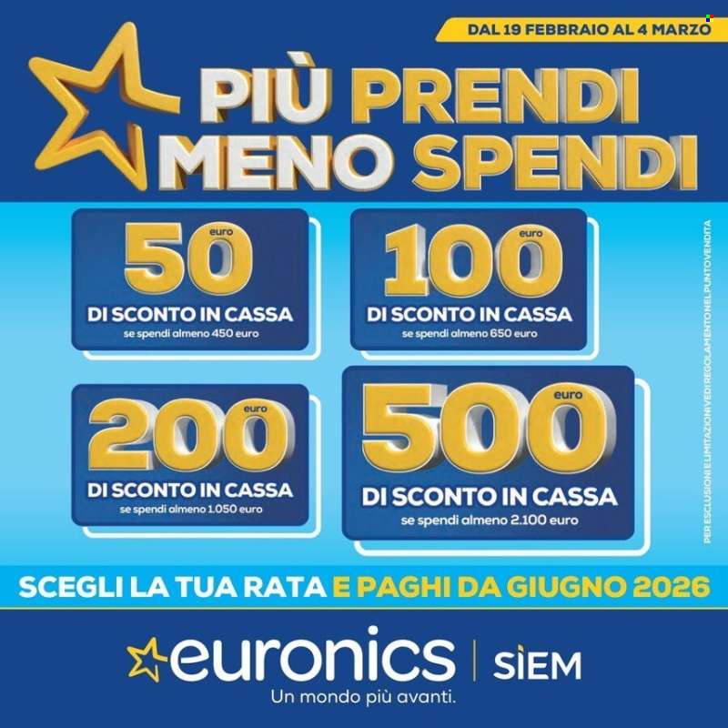 Volantino Euronics - 19/2/2026 - 4/3/2026.