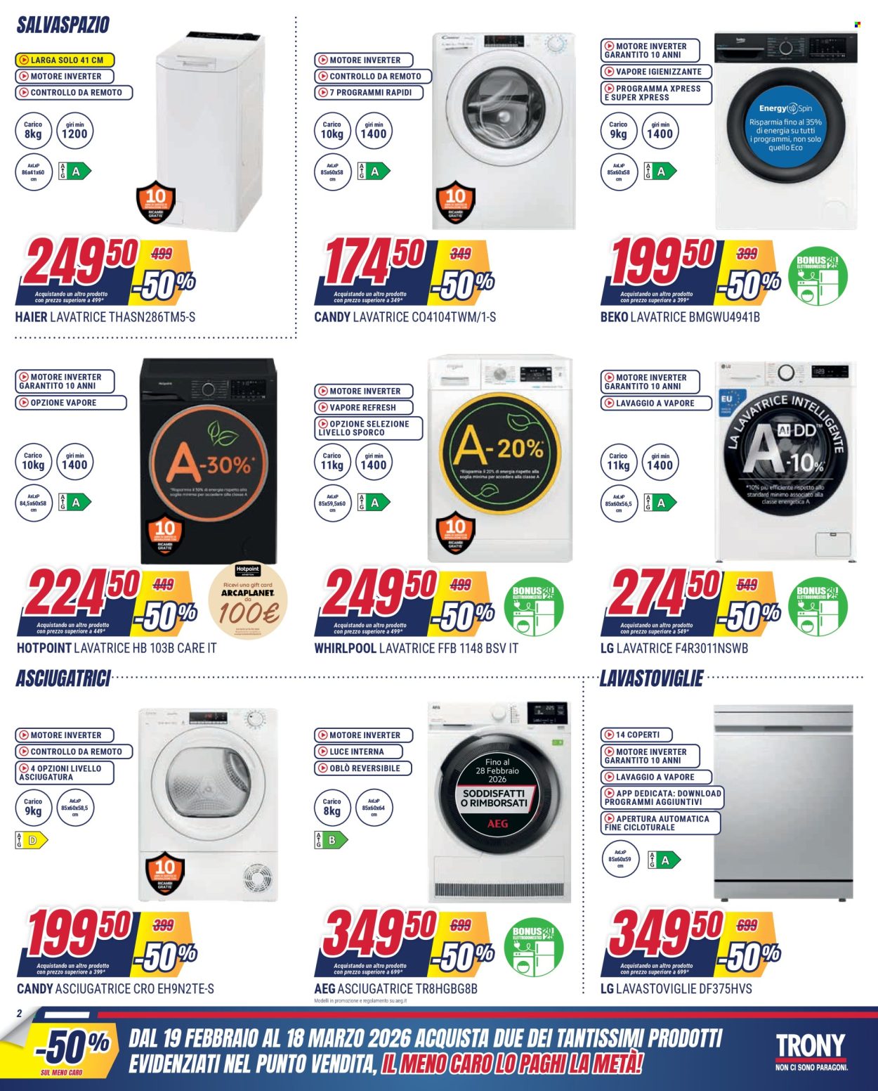 Volantino Trony - 19/2/2026 - 18/3/2026. Pagina 3