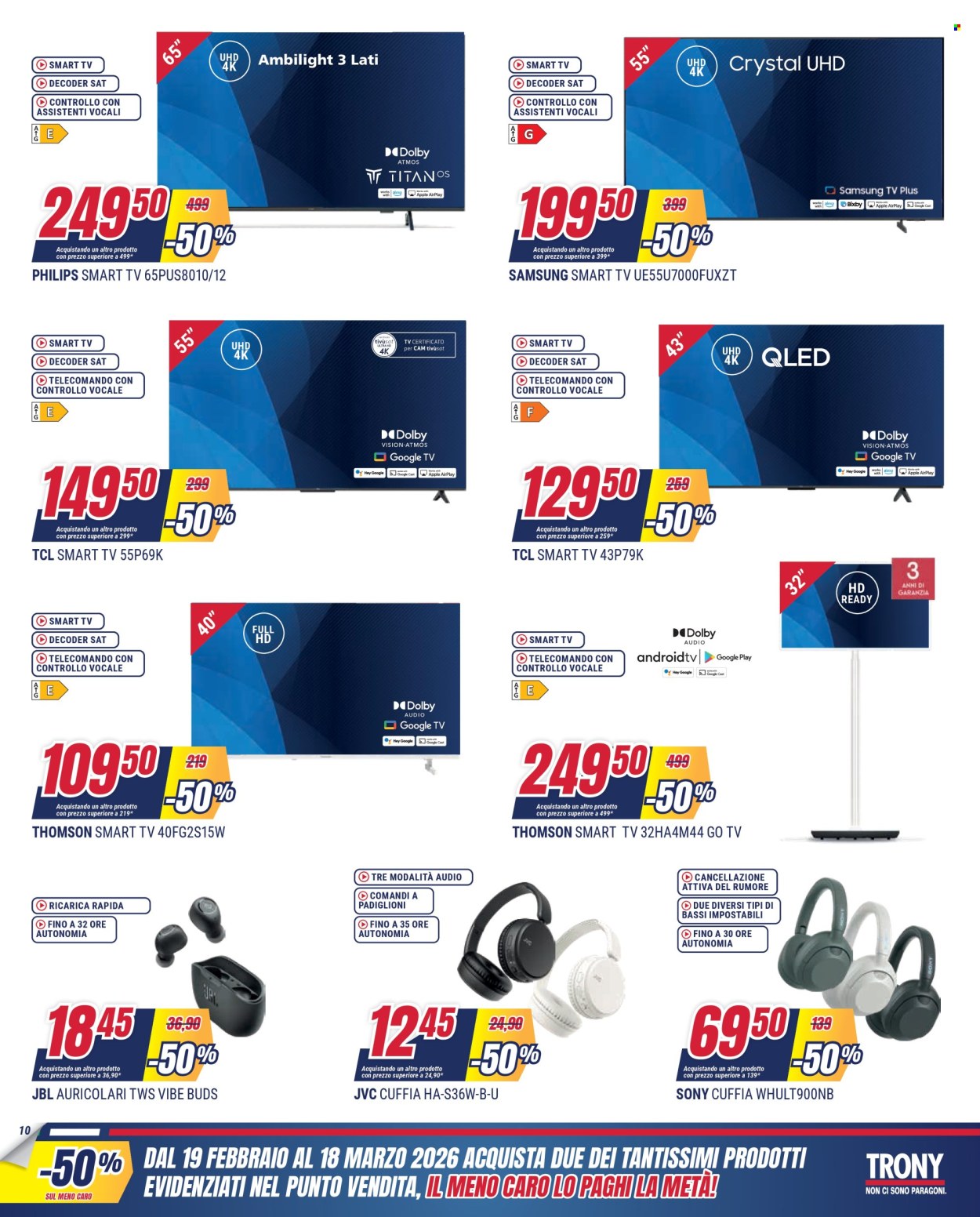 Volantino Trony - 19/2/2026 - 18/3/2026. Pagina 11