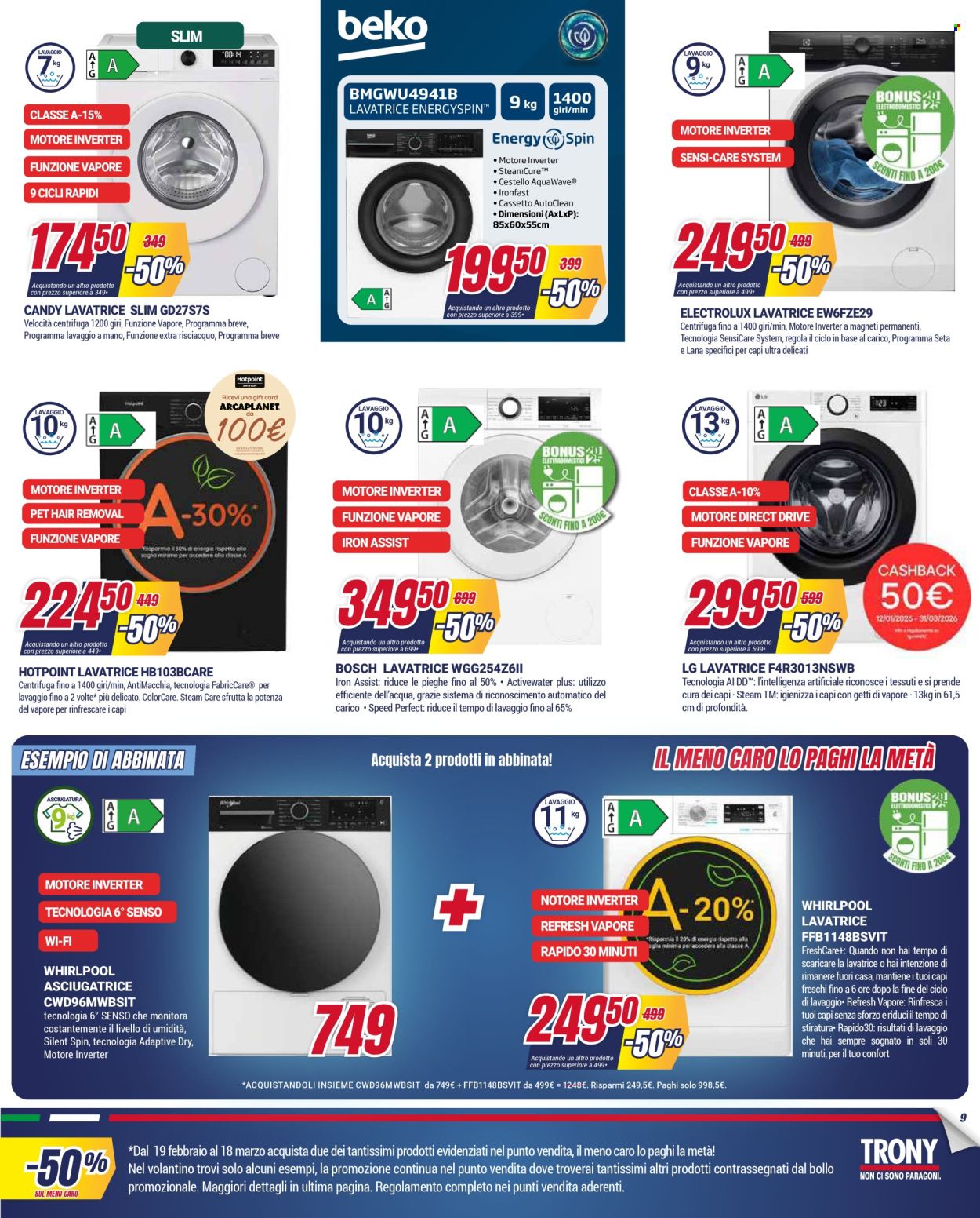 Volantino Trony - 19/2/2026 - 18/3/2026. Pagina 9