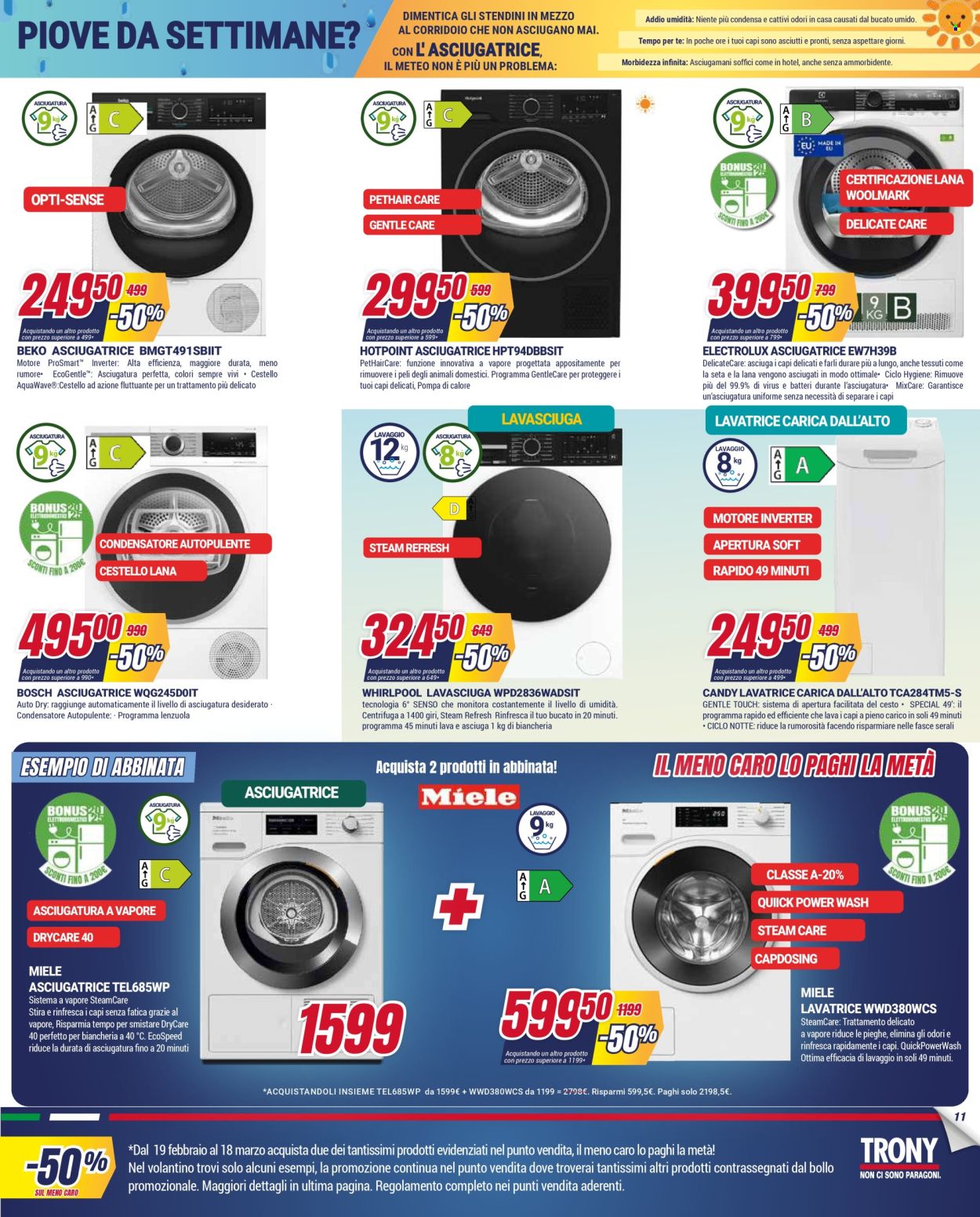 Volantino Trony - 19/2/2026 - 18/3/2026. Pagina 11