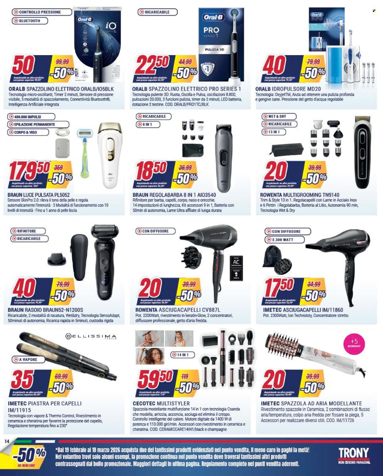 Volantino Trony - 19/2/2026 - 18/3/2026. Pagina 14