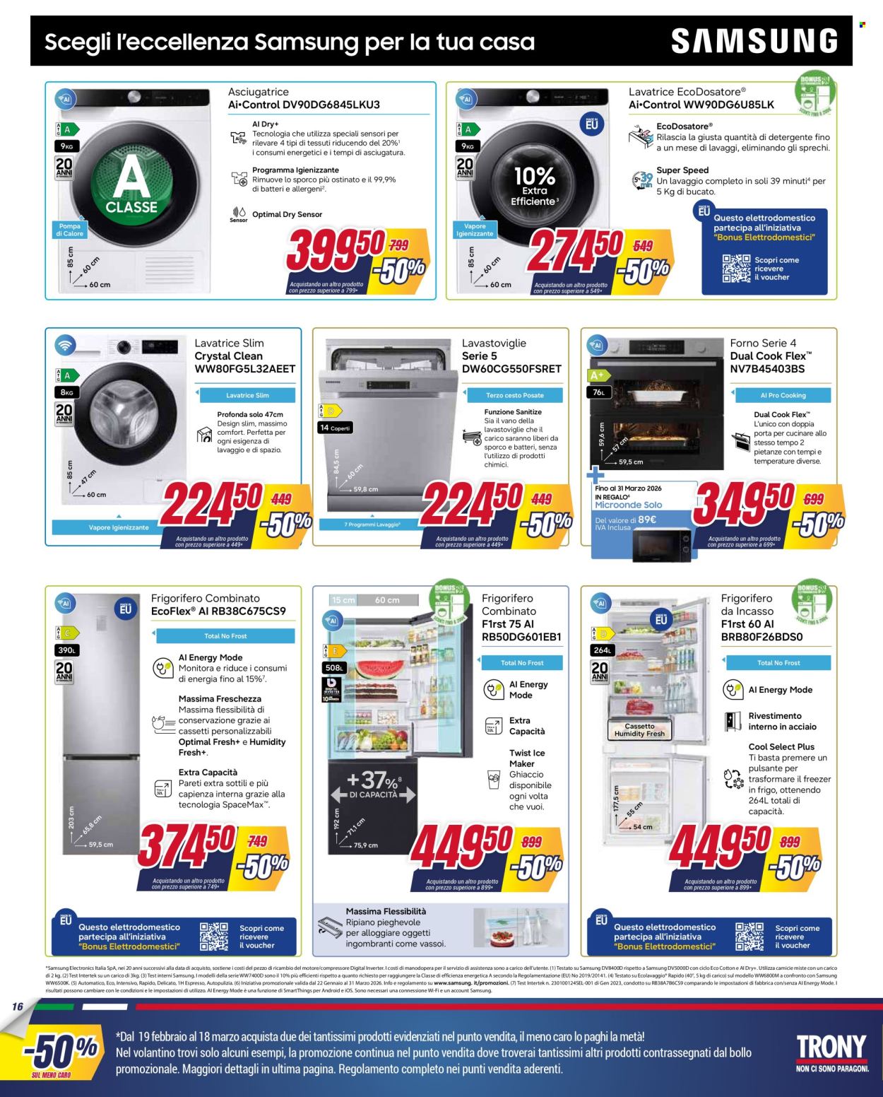 Volantino Trony - 19/2/2026 - 18/3/2026. Pagina 16