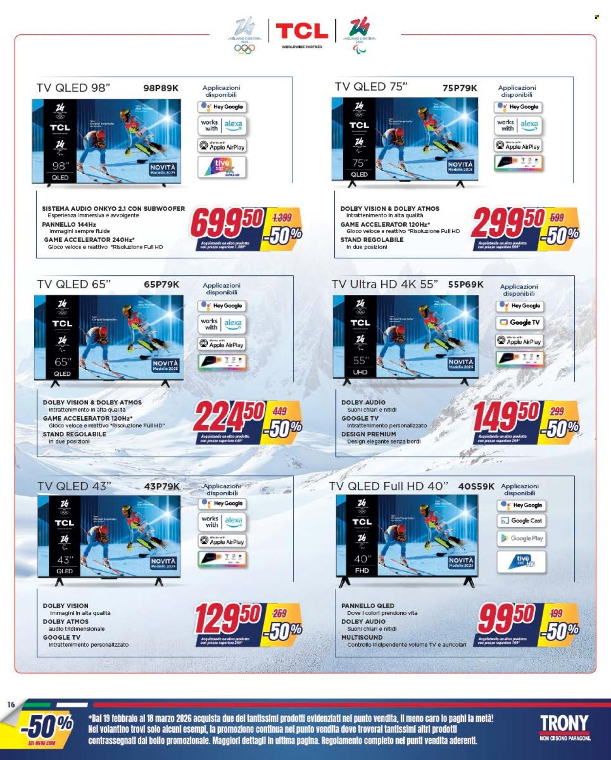 Volantino Trony - 19/2/2026 - 18/3/2026. Pagina 16