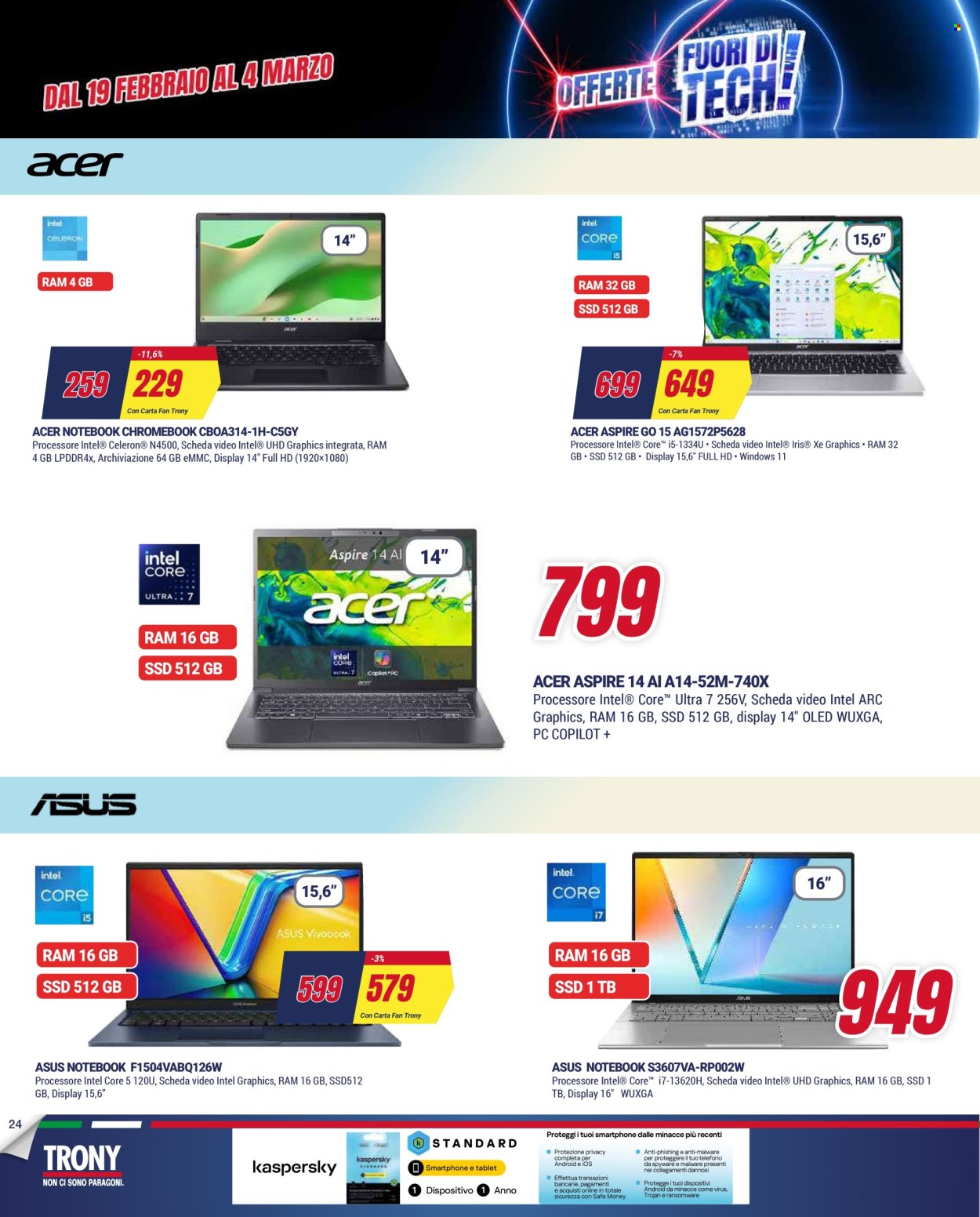 Volantino Trony - 19/2/2026 - 18/3/2026. Pagina 24