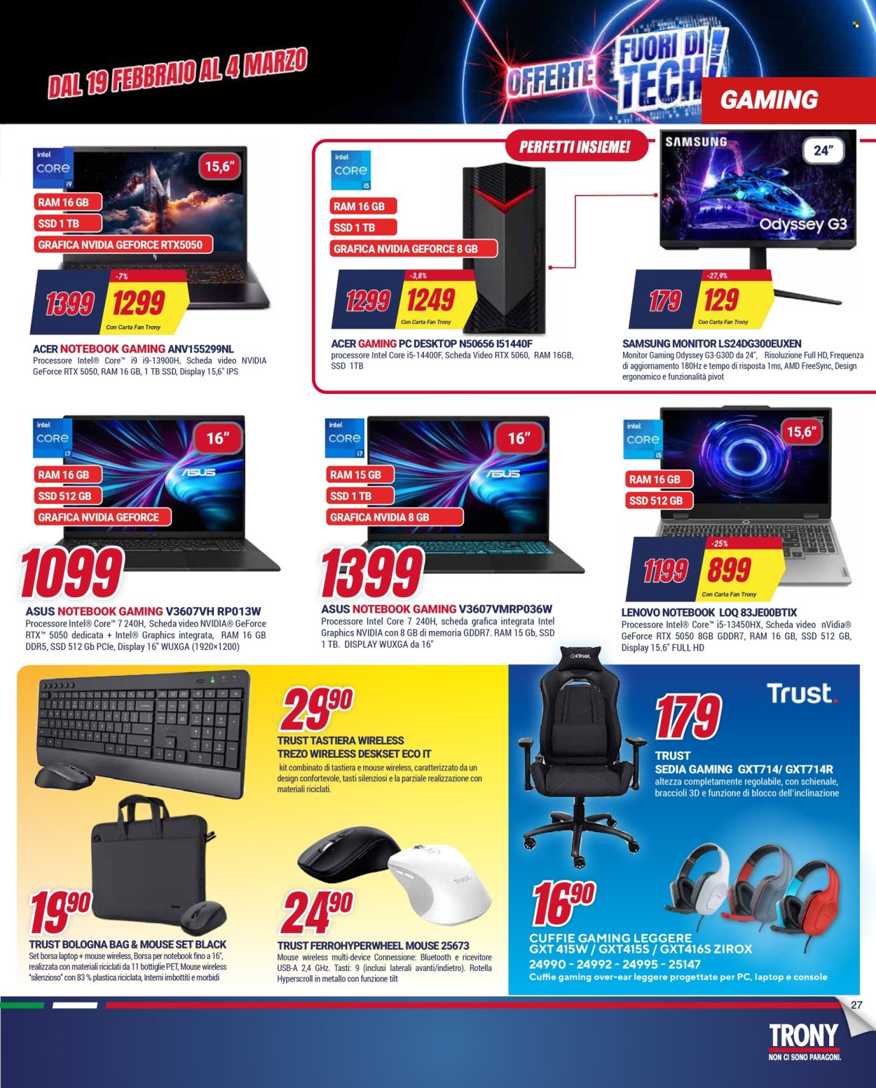 Volantino Trony - 19/2/2026 - 18/3/2026. Pagina 27