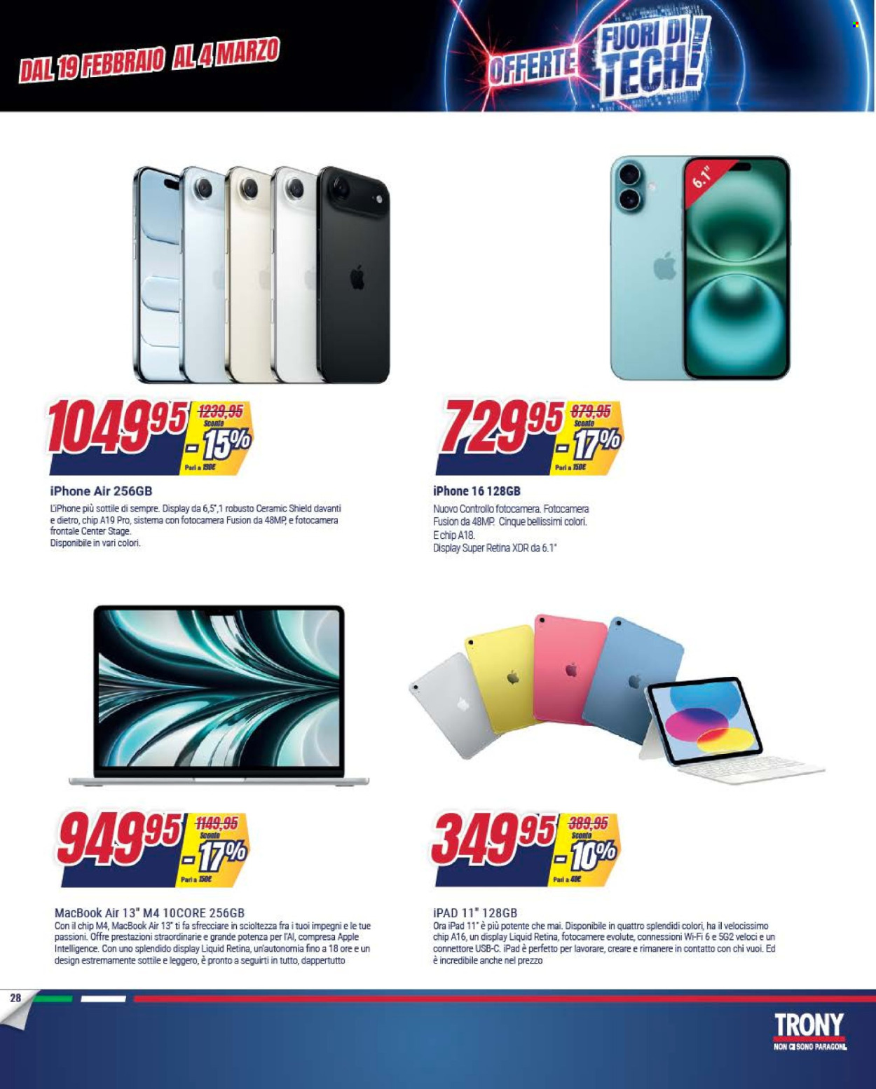 Volantino Trony - 19/2/2026 - 18/3/2026. Pagina 28