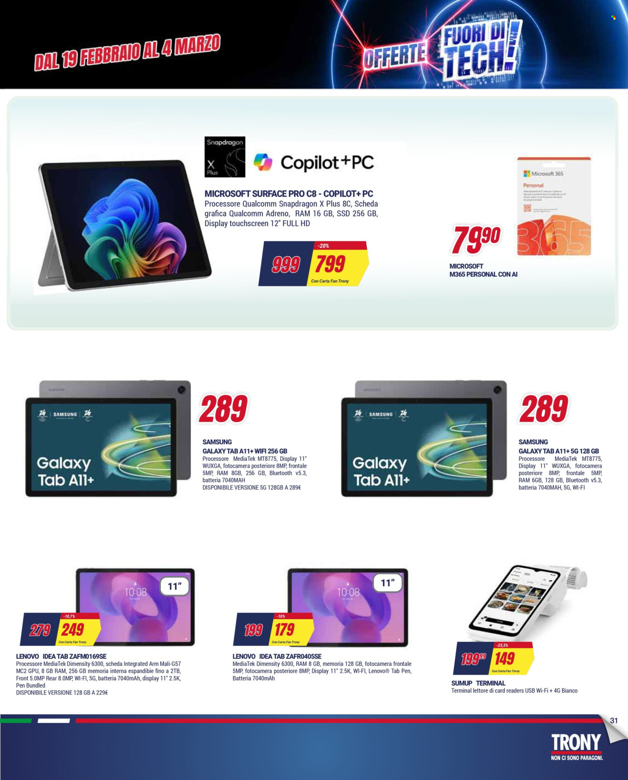 Volantino Trony - 19/2/2026 - 18/3/2026. Pagina 31