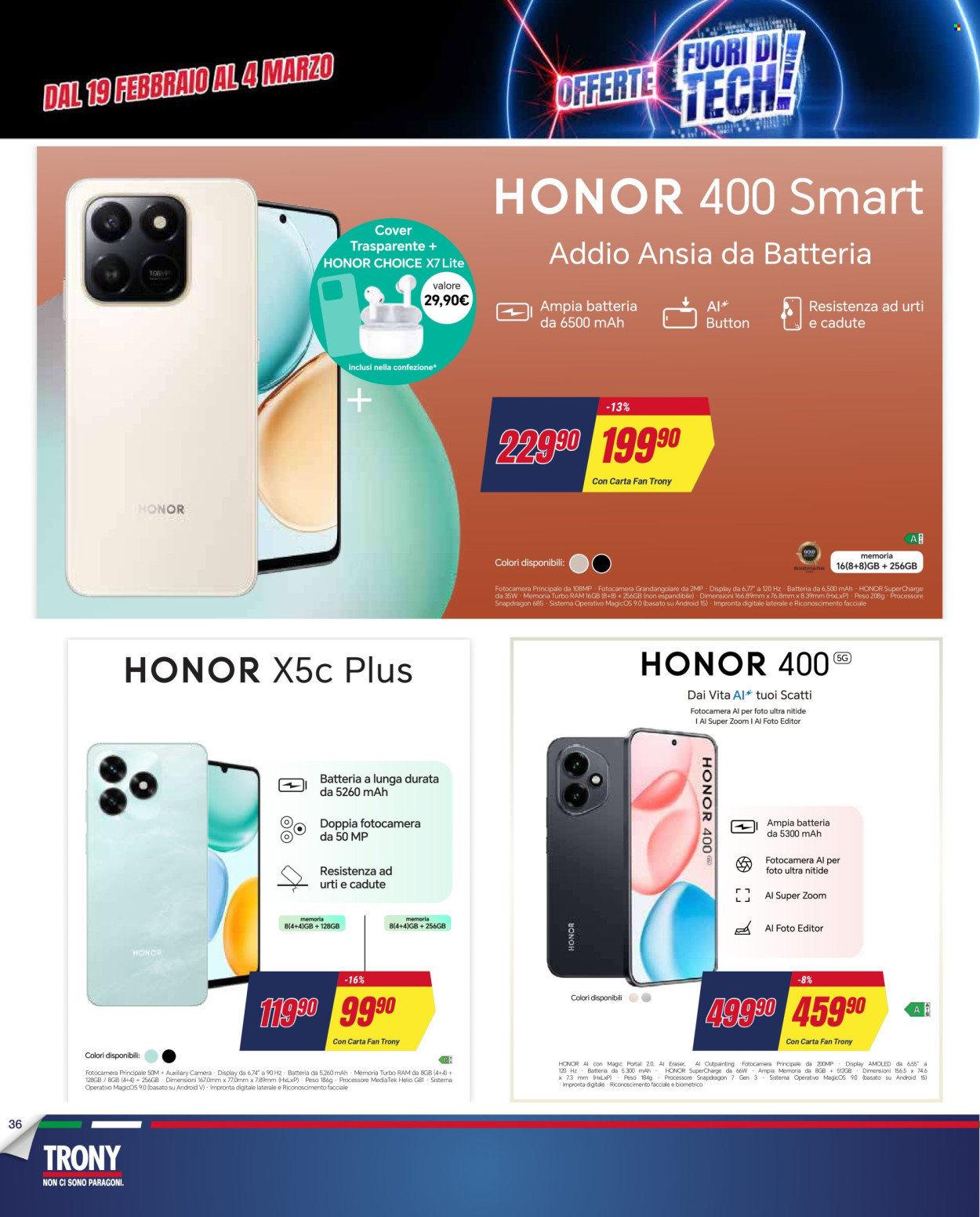 Volantino Trony - 19/2/2026 - 18/3/2026. Pagina 36